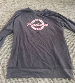 Crewneck Sweater - Navy with White & Red Logo thumbnail 1