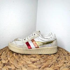 Gola Sneakers Grandslam Shimmer Flare Trainers Silver Multi Retro Women's Metal thumbnail 3