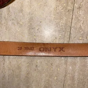 Onyx belt Womens South Western Brown Croco Embossed Leather‎ Belt 28 thumbnail 4