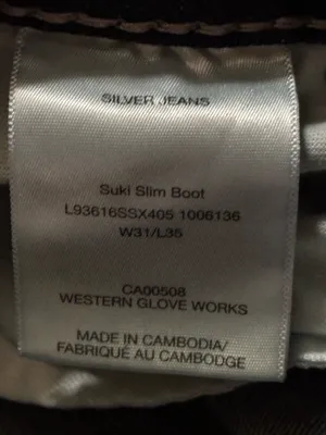 Silver Jeans Co Suki Slim Boot Women’s Size 31x35 Tall Dark Wash Embroidered thumbnail 12