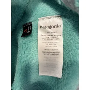 Patagonia Womens‎ Aqua Turquoise Snap T Synchilla Fleece Pullover Jacket 25443 S thumbnail 5