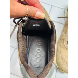 ECCO Sneakers Womens 39 Brown Good Nubuck Leather Lace Up Walking Shoes thumbnail 10