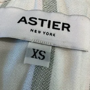 Astier New York Amal Striped Maxi Dress Pink Green XS Ruffle 100% Silk $595 thumbnail 4