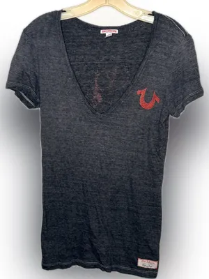 True Religion T-Shirt with Rhinestones thumbnail 1