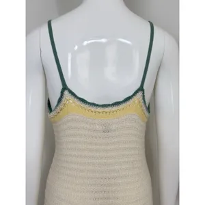 Universal Threads Women’s Crochet Knit Midi Dress Cream Summer Boho Beach Resortwear NWT Size M thumbnail 8