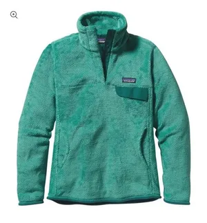 Patagonia Women's Medium Re-Tool Snap-T Pullover Aqua Stone Beryl Green X-Dye thumbnail 1