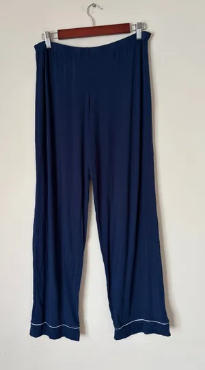 Eberjey blue long pajama pants thumbnail 1