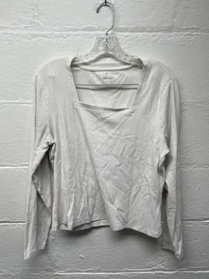 Old Navy Fitted Square-Neck Rib-Knit Tshirt thumbnail 2