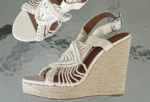 Lucky Brand Cream Crochet Wedges thumbnail 2