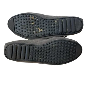 Minnetonka Suede Kilty Hardsole Moccasins Gray Rubber Sole Women's Size 7.5 thumbnail 7