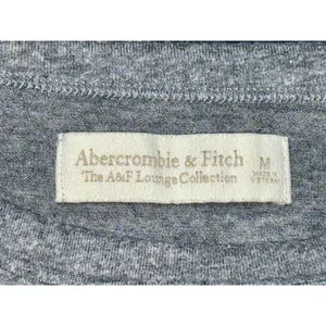 Abercrombie & Fitch The A&F Lounge Collection Gray Long Sleeve Tee Shirt Size M thumbnail 4