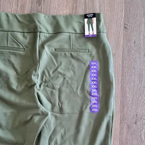 Express Ponte Pants Stretch Slim High Rise Green Women XXL Career Pull On thumbnail 10