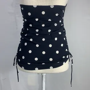 Body Maternity Halter Style Polka Dot Black and WhiteTankini Top Size Small thumbnail 8
