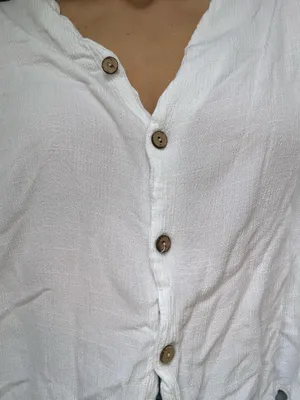 White Button Down Blouse thumbnail 5