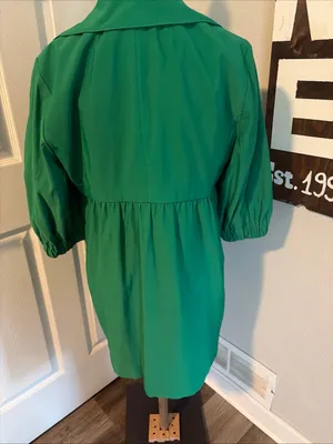 Nine West New!Green Button-Front Women's jacket size L thumbnail 5