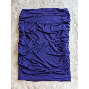 LAmade Purple Ruched Side Tube Top Strapless Size S NWOT thumbnail 2