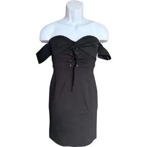 New Womens Astr The Label Black Bodycon Corset Stunning Evening Dress - Sz S thumbnail 3