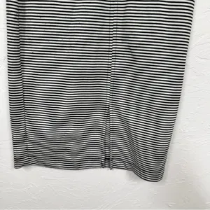Zara Black White Striped Sleeveless Midi Tank Dress Womens S Nautical Beachy thumbnail 8