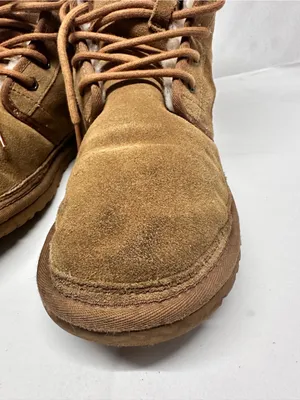 UGG Neumel Hi lace up Winter boots Sz: M8 W9.5 chestnut suede shearling lining. thumbnail 2
