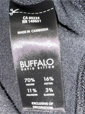 Buffalo David Bitton Black Super Soft Pullover Hoodie Sweatshirt Small thumbnail 8