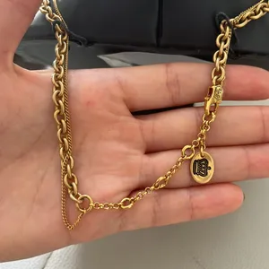 Juicy Couture | Double Layer Charm Necklace Gold Tone thumbnail 5