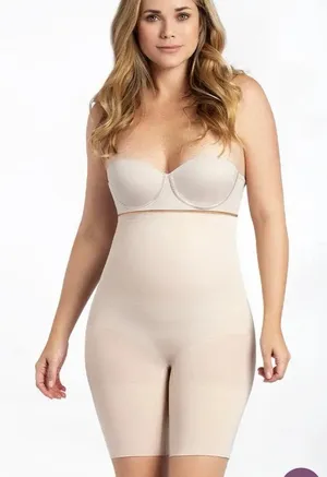 Shapermint Curveez Medium Comfort Evolution Hi Waist Thigh Slimmer Shapewear thumbnail 1
