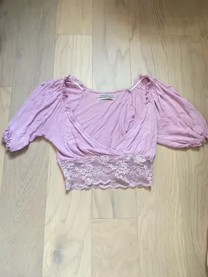 Purple Urban Outfitters Lace Trim Top thumbnail 4