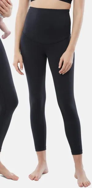 GAP Black Maternity High-Waist Leggings thumbnail 1