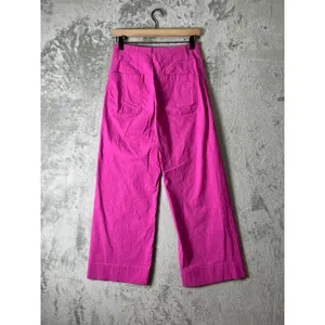 Maeve by Anthropologie The Colette Pink Wide Leg Pants Linen Blend Size 27 thumbnail 3