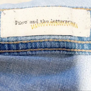 Pilcro And the Letterpress Jean Shorts Distressed Size 29 ‎ Blue Anthropologie thumbnail 6