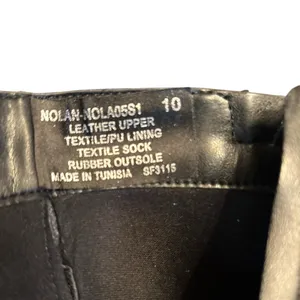 Steve Madden women’s Nolan boots black silver buckle moto Size 10 runs small NIB thumbnail 7