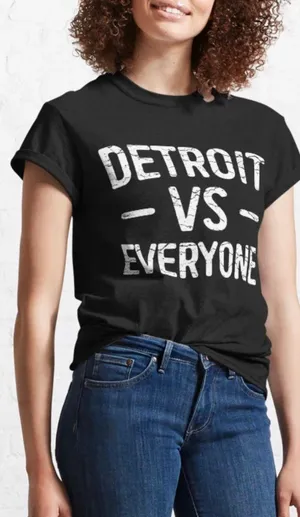 UNBRANDED Detroit Vs Everyone T Shirt thumbnail 1