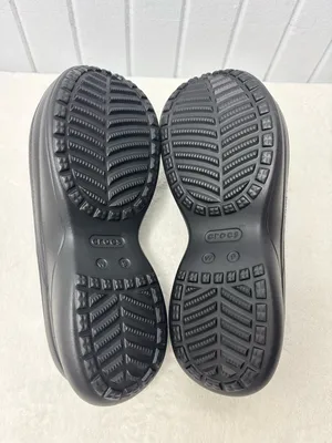 Crocs Classic Bae Slide Black Platform Sandals Slip On Shoes Womens Size‎ 9 NEW thumbnail 8