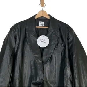 Princess Polly Jocelyn Faux Leather Jacket Size 16 thumbnail 6