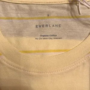 Everlane The Organic Cotton Crew Tee yellow stripe Size S NWT thumbnail 7