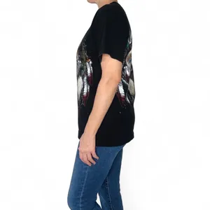 Rock Chang Unisex Cat Feather Dreamcatcher Tribal Graphic Tee thumbnail 2