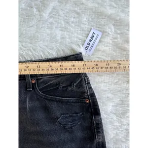 Old Navy Women's Size-12‎ Pencil Skirt High Rise Smooth Pockets Black Denim thumbnail 5