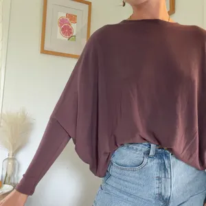Mahina Mauve long sleeve top with a relaxed fit #boho #festival thumbnail 2