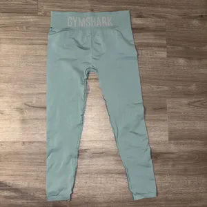 Gymshark fit seamless mid rise leggings light green thumbnail 3