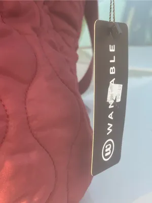 NWT Wantable Quilted Tote Bag in Burgundy thumbnail 8