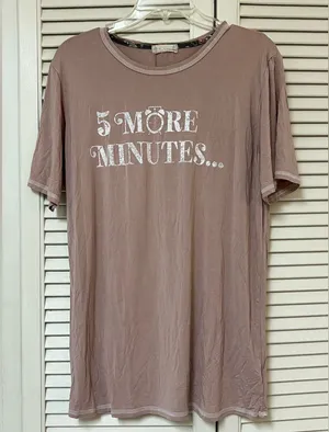 Altar’d State Dusty Rose 5 More Minutes Pajama Top - Size Small - GUC thumbnail 1