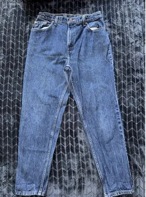 VTG Levis 551 Women's Relaxed Fit Tapered Leg 90s Made USA Jeans Sz 14‎ MED thumbnail 1