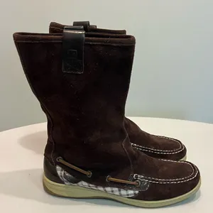Sperry Top-Sider Womens Sandfish Boots Brown 7.5M thumbnail 1