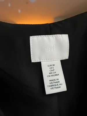 H&M Black Button Up Vest thumbnail 2