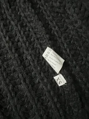 Black Knitted Vest Size XS thumbnail 6
