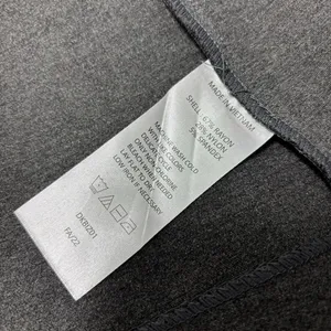 Quince Dark Gray Blazer Notch Collar Long‎ Sleeve Hook and Eye Work Size S thumbnail 7