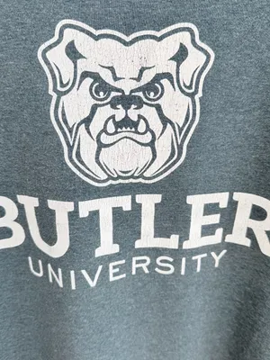 Butler University Bulldogs Off-Shoulder T-Shirt Gray College Tee thumbnail 3