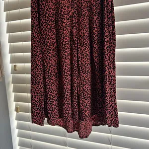 Free People Leopard Print swing mini dress swing tunic XL nwt boho thumbnail 4