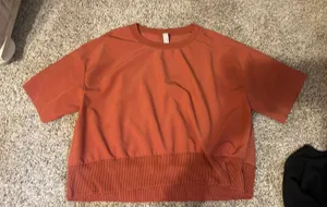 athleta top rust color size small thumbnail 1