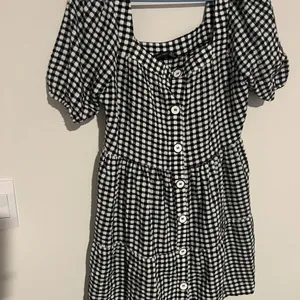 Black Tape_ Womens‎ Gingham Short Sleeve Mini Dress Button Up US M Regular thumbnail 6